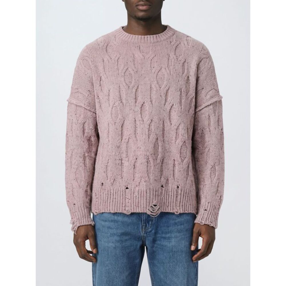 Represent Men Represent Relaxed-Fit Distressed Wool-Blend Crew-Neck Jumper